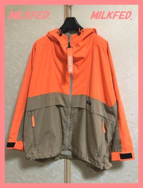 ☆ミルクフェド☆超美品♪軽量防寒♪完売裏フリースマウンテンパーカーロゴブルゾン☆ < ブランド ☆ミルクフェド☆超美品♪軽量防寒♪完売裏フリースマウンテンパーカーロゴブルゾン☆ < ブランドの