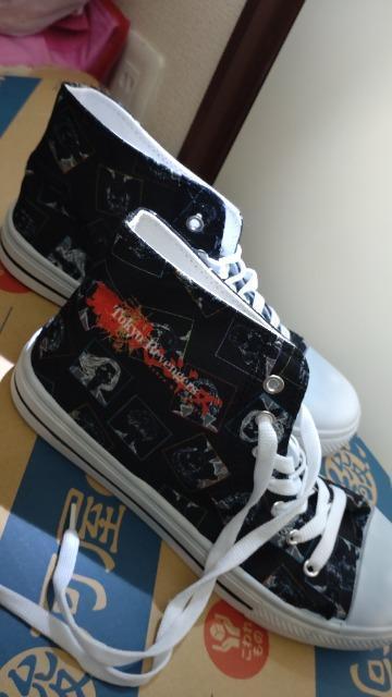 ■新品未使用品■東京リベンジャーズ ハイカットスニーカー ロゴ入り アニメタイプ 27cm 黒 < 男性ファッション  ■新品未使用品■東京リベンジャーズ ハイカットスニーカー ロゴ入り アニメタイプ 27cm 黒 < 男性ファッションの