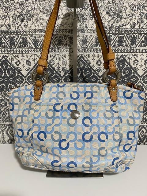 【良品】COACH コーチ オプアート 2WAY ショルダー トートバッグ < ブランド  【良品】COACH コーチ オプアート 2WAY ショルダー トートバッグ < ブランドの