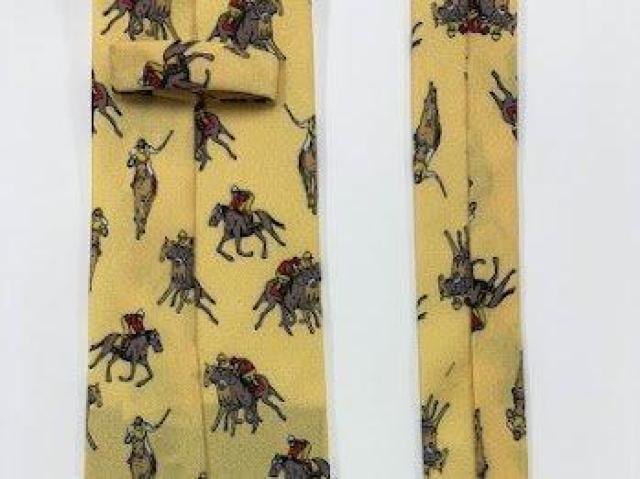 ネクタイ メンズ カジュアル オシャレ ビジネス パーティ馬 総柄 イエロー < 男性ファッション ネクタイ メンズ カジュアル オシャレ ビジネス パーティ馬 総柄 イエロー < 男性ファッションの