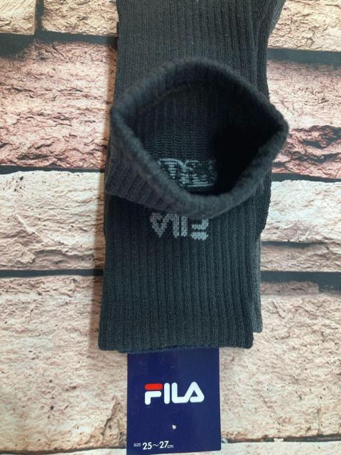 『画像から3足組』足底パイルクッションで暖か&快適な履き心地!【FILA】メンズクルー丈 綿混パイルソックスB柄 < 男性ファッション 『画像から3足組』足底パイルクッションで暖か&快適な履き心地!【FILA】メンズクルー丈 綿混パイルソックスB柄 < 男性ファッションの