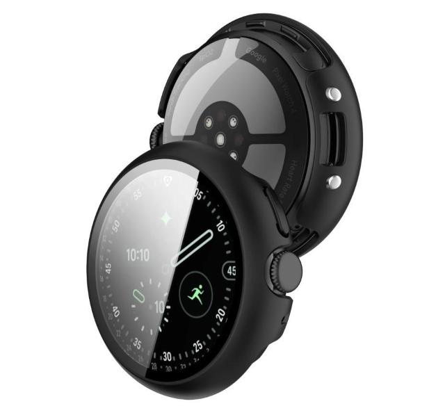 Pixel Watch 4 45mm �J�o�[ �[�d�Ή� �K���X �t�B���� �P�[�X �� �Ɠd/AV�� 