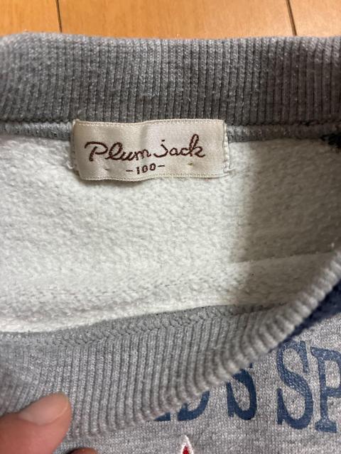 Plum Jack �L�b�Y �X�E�F�b�g�㉺�Z�b�g ACTION KID'S SPORTS ������ �O���[ �T�C�Y100 �� �L�b�Y/�x�r�[�� 