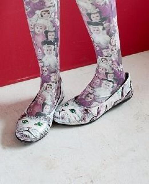 あちゃちゅむ ムチャチャ 可愛いねこバレエシューズ 袋付 新品 猫 ネコ < ブランド  あちゃちゅむ ムチャチャ 可愛いねこバレエシューズ 袋付 新品 猫 ネコ  < ブランドの
