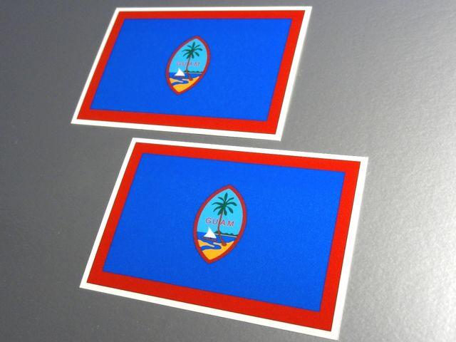 ■グアム旗ステッカー2枚set■アメリカ 光沢シール < 自動車/バイク ■グアム旗ステッカー2枚set■アメリカ 光沢シール < 自動車/バイク