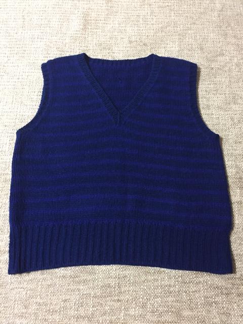 660.編み機☆ゆったりベスト☆チョッキ☆ブルー系 < ペット/手芸/園芸  660.編み機☆ゆったりベスト☆チョッキ☆ブルー系  < ペット/手芸/園芸の