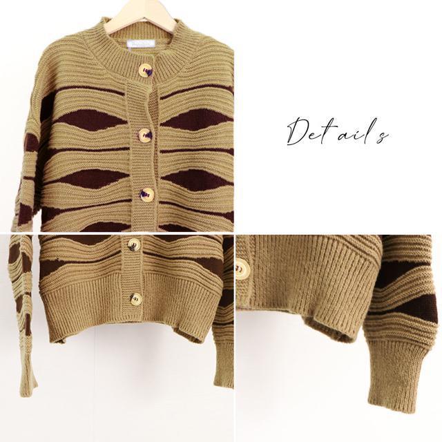 送料無料 新品 ニットカーディガン 秋冬レディース 配色 < 女性ファッション  送料無料 新品 ニットカーディガン 秋冬レディース 配色 < 女性ファッションの