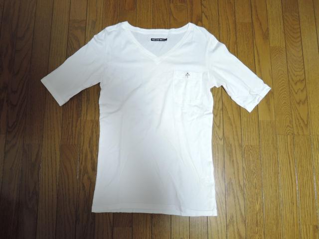 BACKBONE THE CLASSIC バックボーン V字 5分丈Tシャツ 白 カットソー ポケットTシャツ アイコンロゴ刺繍 < ブランド BACKBONE THE CLASSIC バックボーン V字 5分丈Tシャツ 白 カットソー ポケットTシャツ アイコンロゴ刺繍 < ブランドの