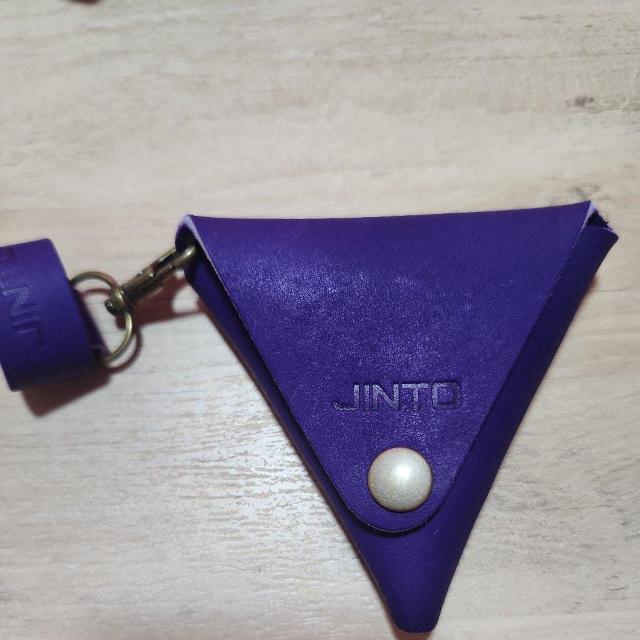 新品 革製 3角コインケース パープル < 女性ファッション  新品 革製 3角コインケース パープル  < 女性ファッションの