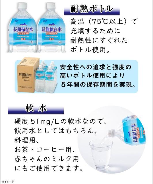 【6本】サーフビバレッジ ミネラルウォーター 5年保存水 2リットル 備蓄用 < グルメ/ドリンク  【6本】サーフビバレッジ ミネラルウォーター 5年保存水 2リットル 備蓄用 < グルメ/ドリンクの