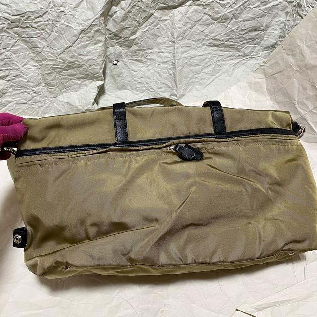 【名作】イザック 2013年製 2way ショルダーバッグ カーキ トラベル ボストンバッグ 大容量 ユニセックス < 男性ファッション 【名作】イザック 2013年製 2way ショルダーバッグ カーキ トラベル ボストンバッグ 大容量 ユニセックス < 男性ファッションの