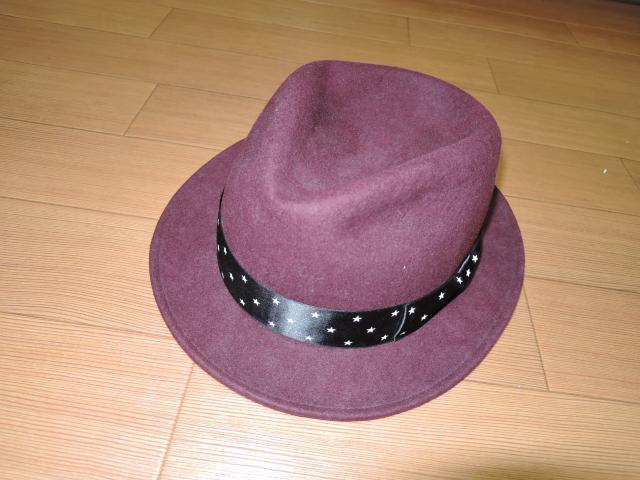 エムMウールハットMリボン星柄☆TMT THANK YOU FRIEND < ブランド  エムMウールハットMリボン星柄☆TMT THANK YOU FRIEND < ブランドの