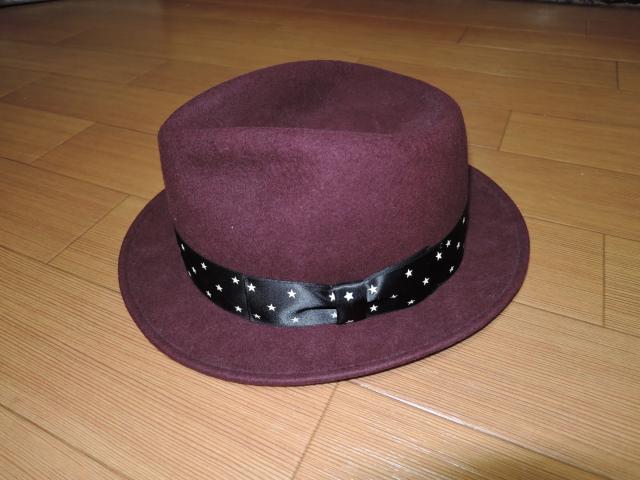 エムMウールハットMリボン星柄☆TMT THANK YOU FRIEND < ブランド  エムMウールハットMリボン星柄☆TMT THANK YOU FRIEND < ブランドの