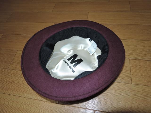 エムMウールハットMリボン星柄☆TMT THANK YOU FRIEND < ブランド  エムMウールハットMリボン星柄☆TMT THANK YOU FRIEND < ブランドの