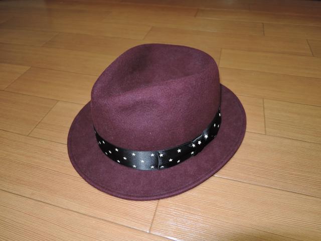 エムMウールハットMリボン星柄☆TMT THANK YOU FRIEND < ブランド  エムMウールハットMリボン星柄☆TMT THANK YOU FRIEND < ブランドの