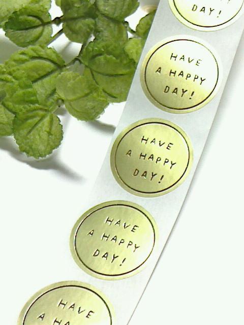 <カラフルドット HAPPYDAY!>ロール型ギフトシール/分離(ハッピーデーゴールド50カット) < インテリア/ライフ  <カラフルドット HAPPYDAY!>ロール型ギフトシール/分離(ハッピーデーゴールド50カット) < インテリア/ライフの
