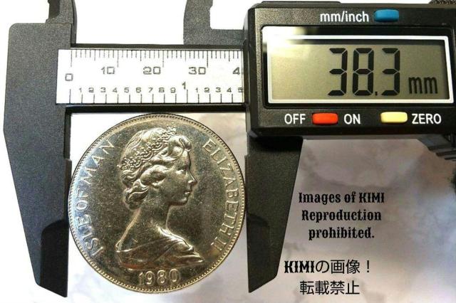 1 クラウン白銅貨 直径38.3mm マン島 エリザベス2世 大型コイン 1980年 ISLE OF MAN ELIZABETH < ホビー  1 クラウン白銅貨 直径38.3mm マン島 エリザベス2世 大型コイン 1980年 ISLE OF MAN ELIZABETH < ホビーの