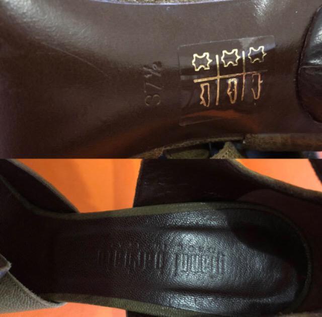 ★特価★品薄★高級ジャンニ バルバートハイヒール パンプス38 ダークグリーン美品 < 女性ファッション  ★特価★品薄★高級ジャンニ バルバートハイヒール パンプス38 ダークグリーン美品 < 女性ファッションの