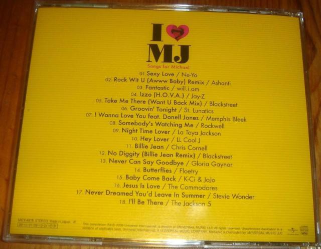 I LOVE MJ Songs For Michael - �R���s���[�V���� CD �� CD/DVD/�r�f�I�� 