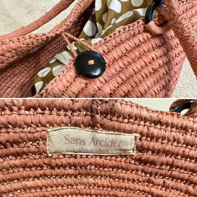 サンアルシデSans Arcidetかごバッグ ピンク < 女性ファッション  サンアルシデSans Arcidetかごバッグ ピンク < 女性ファッションの