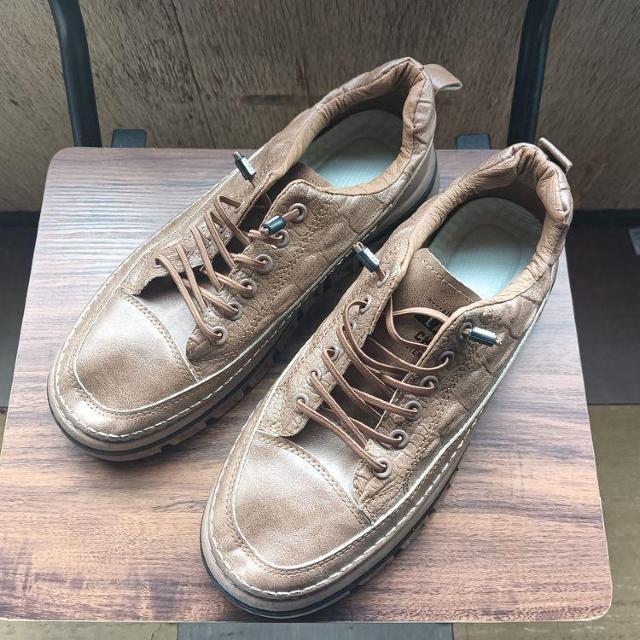 新品 25.5cm メンズ 男女兼用 ブラウン シューズ 靴 カジュアル < 男性ファッション  新品 25.5cm メンズ 男女兼用 ブラウン シューズ 靴 カジュアル  < 男性ファッションの