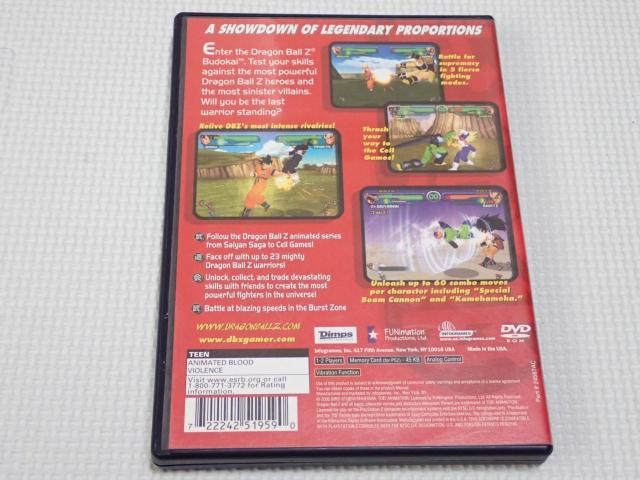 PS2DRAGON BALL Z BUDOKAI CO kĔ  Q[{/\tg 