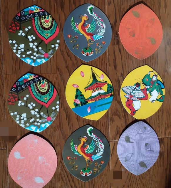 アジアの寺院参拝者用楕円形紙製コレクション 9枚セット < ホビー アジアの寺院参拝者用楕円形紙製コレクション 9枚セット < ホビーの