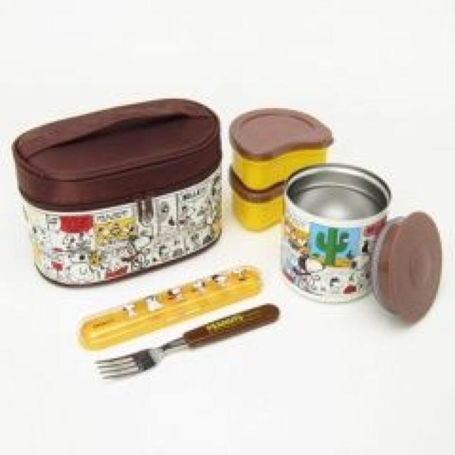 《New》スヌーピー★便利なフォーク&バッグ付*保温ジャー付ランチボックス/弁当箱 < インテリア/ライフ 《New》スヌーピー★便利なフォーク&バッグ付*保温ジャー付ランチボックス/弁当箱 < インテリア/ライフの