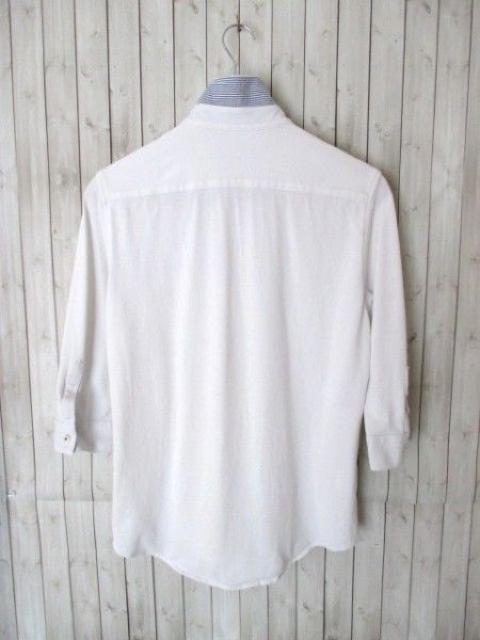 ☆バーバリーブラックレーベル 7分袖シャツ ポロシャツ/メンズ/2☆白 < ブランド ☆バーバリーブラックレーベル 7分袖シャツ ポロシャツ/メンズ/2☆白 < ブランドの