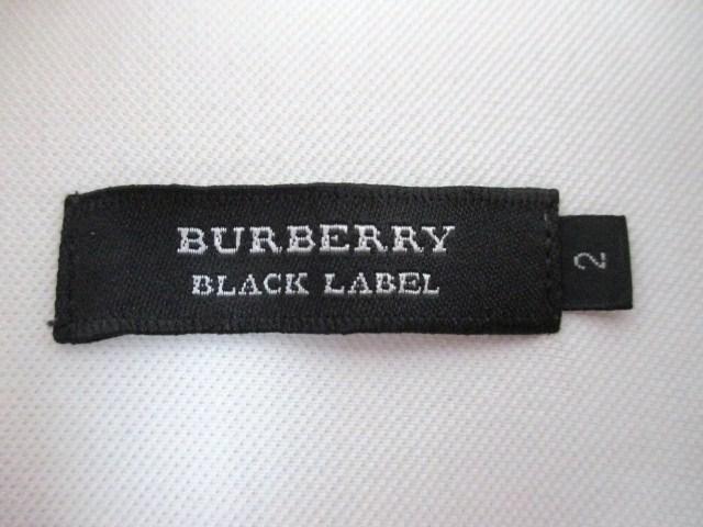 ☆バーバリーブラックレーベル 7分袖シャツ ポロシャツ/メンズ/2☆白 < ブランド ☆バーバリーブラックレーベル 7分袖シャツ ポロシャツ/メンズ/2☆白 < ブランドの
