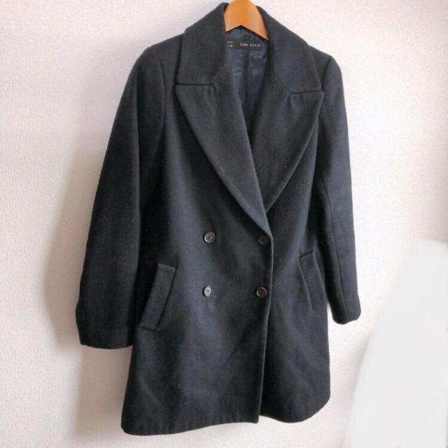 ◆ZARA/ザラ◆定番ロングコート★ネイビーS*しっかり生地♪海外コーデ < ブランド  ◆ZARA/ザラ◆定番ロングコート★ネイビーS*しっかり生地♪海外コーデ  < ブランドの