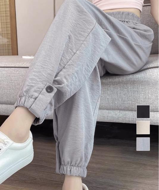 送料無料 新品 ジョガーパンツ ウエストゴム 春夏ズボン < 女性ファッション  送料無料 新品 ジョガーパンツ ウエストゴム 春夏ズボン  < 女性ファッションの