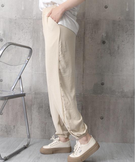 送料無料 新品 ジョガーパンツ ウエストゴム 春夏ズボン < 女性ファッション  送料無料 新品 ジョガーパンツ ウエストゴム 春夏ズボン < 女性ファッションの