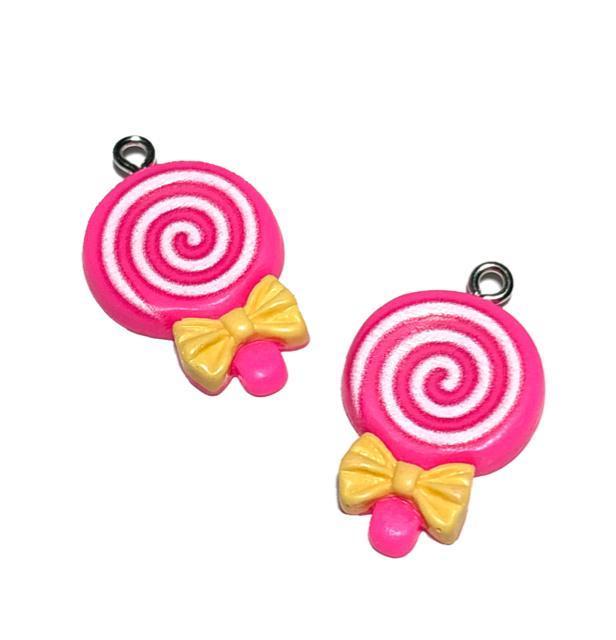 1051 濃いピンク 渦巻きロリポップ 2個 樹脂チャーム アクセサリーパーツ キャンディ 飴 < ペット/手芸/園芸 1051 濃いピンク 渦巻きロリポップ 2個 樹脂チャーム アクセサリーパーツ キャンディ 飴 < ペット/手芸/園芸の