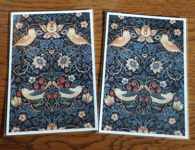 ARTS & CRAFTS ウィリアム・モリス いちご泥棒 ポストカード 2枚 < インテリア/ライフ ARTS & CRAFTS ウィリアム・モリス いちご泥棒 ポストカード 2枚 < インテリア/ライフの