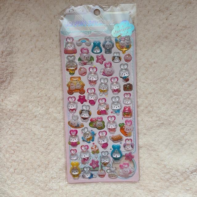 新品 3D ラメ入り 立体 シール ステッカー デコ コラージュ シール帳 うさぎ N2m < インテリア/ライフ 新品 3D ラメ入り 立体 シール ステッカー デコ コラージュ シール帳 うさぎ N2m < インテリア/ライフの