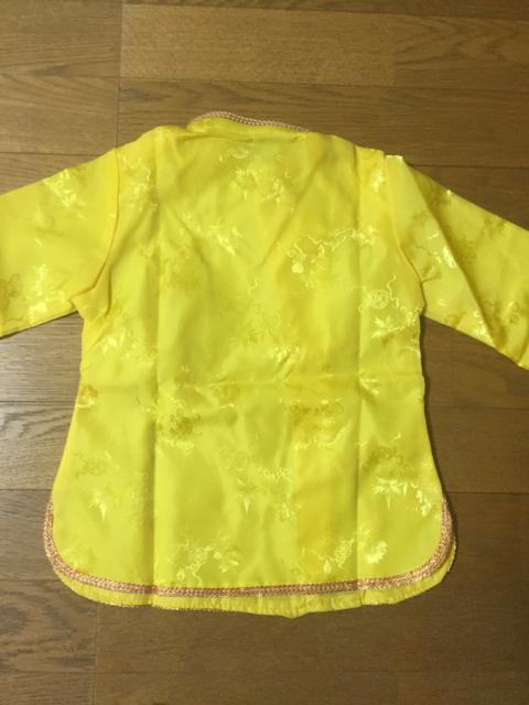1079.未使用☆子供チャイナ☆黄色/イエロー☆コスプレ < キッズ/ベビー  1079.未使用☆子供チャイナ☆黄色/イエロー☆コスプレ < キッズ/ベビーの