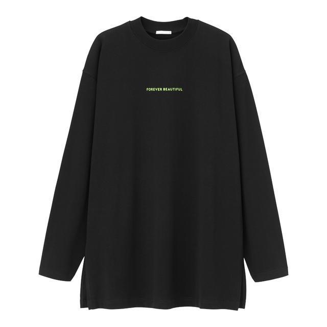 GUグラフィックロングスリーブT(長袖)A サイズXS ブラック 黒 < ブランド  GUグラフィックロングスリーブT(長袖)A サイズXS ブラック 黒 < ブランドの