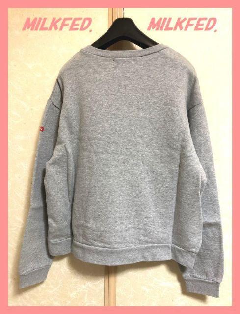 ☆ミルクフェド☆超美品♪完売刺繍ロゴサイドスリット裏起毛ゆるスウェット☆ < ブランド ☆ミルクフェド☆超美品♪完売刺繍ロゴサイドスリット裏起毛ゆるスウェット☆ < ブランドの