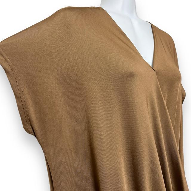 【新品/SHEIN/L】フロントドレープデザインVネックプルオーバー < 女性ファッション  【新品/SHEIN/L】フロントドレープデザインVネックプルオーバー < 女性ファッションの
