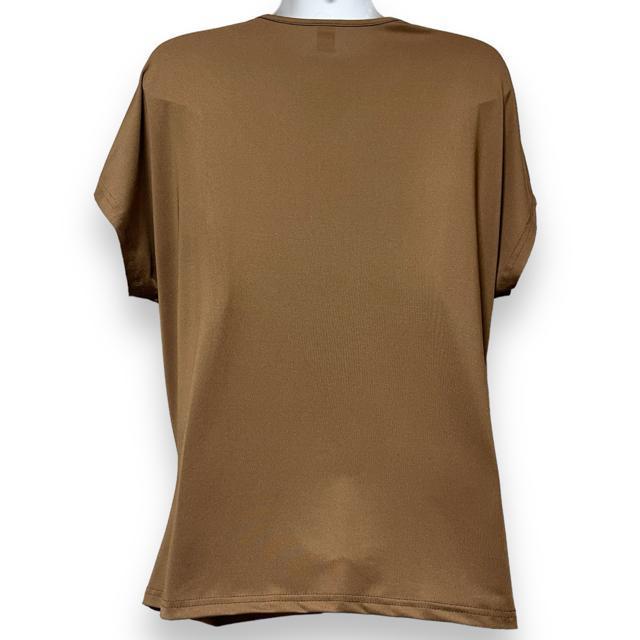 【新品/SHEIN/L】フロントドレープデザインVネックプルオーバー < 女性ファッション  【新品/SHEIN/L】フロントドレープデザインVネックプルオーバー < 女性ファッションの