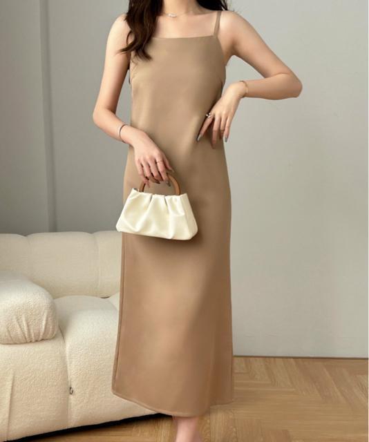定価6,829円【新品】3wey キーネックベスト&キャミソールワンピース●2点セット●ベージュ●L●スタイルアップ < 女性ファッション  定価6,829円【新品】3wey キーネックベスト&キャミソールワンピース●2点セット●ベージュ●L●スタイルアップ < 女性ファッションの