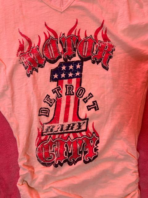 d.i.a.  オフショルダー風 肩から袖絞り結び  アメリカ星条旗プリント 両サイドシャーリングトップス 新品未使用 < ブランド  d.i.a.  オフショルダー風 肩から袖絞り結び  アメリカ星条旗プリント 両サイドシャーリングトップス 新品未使用 < ブランドの