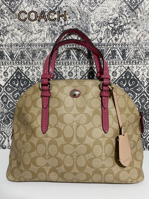 【美品】COACH コーチ F24606シグネチャー サッチェル トートバッグ < ブランド  【美品】COACH コーチ F24606シグネチャー サッチェル トートバッグ  < ブランドの