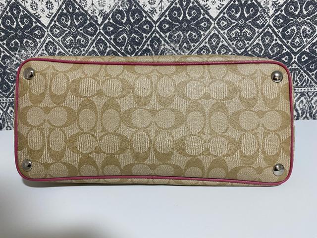 【美品】COACH コーチ F24606シグネチャー サッチェル トートバッグ < ブランド  【美品】COACH コーチ F24606シグネチャー サッチェル トートバッグ < ブランドの