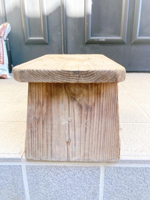 木製 アンティーク 椅子 インテリア 踏み台 昭和レトロ 花台 < インテリア/ライフ 木製 アンティーク 椅子 インテリア 踏み台 昭和レトロ 花台 < インテリア/ライフの