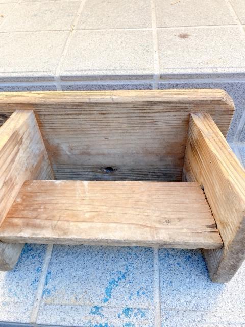 木製 アンティーク 椅子 インテリア 踏み台 昭和レトロ 花台 < インテリア/ライフ 木製 アンティーク 椅子 インテリア 踏み台 昭和レトロ 花台 < インテリア/ライフの