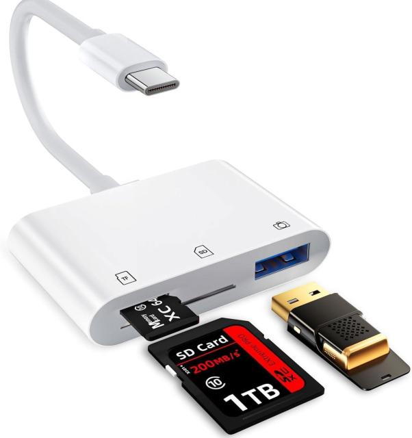 �y���V�i�zUSB�Ή� �^�C�vC SD�J�[�h���[�_�[�@iPhone��Android  �� �Ɠd/AV�� 