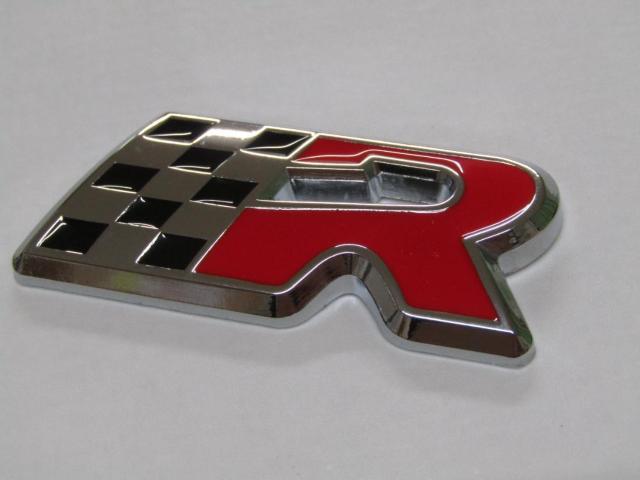 ●3Dメタル製 レーシングフラッグ エンブレム クロームメッキ&レッド仕様!● < 自動車/バイク ●3Dメタル製 レーシングフラッグ エンブレム クロームメッキ&レッド仕様!● < 自動車/バイク