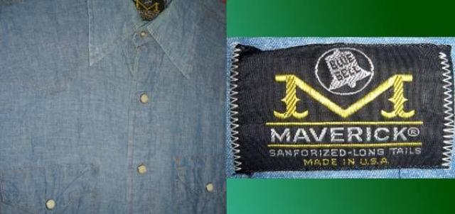 BLUE BELL MAVERICK シャンブレー シャツ ウエスタン 70s < ブランド BLUE BELL MAVERICK シャンブレー シャツ ウエスタン 70s < ブランドの